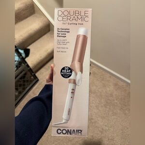 New with box Conair Double Ceramic 1.5 inch Curling Iron